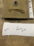 Vintage US Army Camouflage Ammo Pouch Canvas 1942 Vietnam War Military Gear