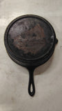Antique Gate Mark 10.5" Cast Iron Skillet Single Spout Frying Pan 1800s