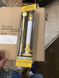 Darice Electric Candle Lamp Brass Plated Base - Lot of 2 Automatic Timer Decor