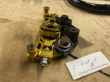 Rear Axle Adjusters Chain Drive conversion Harley Touring Flh Glide 2014^ FLHX