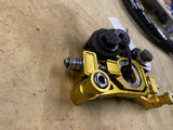 Rear Axle Adjusters Chain Drive conversion Harley Touring Flh Glide 2014^ FLHX