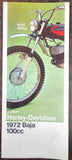 VTG Original 1972 Harley Davidson Baja 100cc NOS AMF Brochure