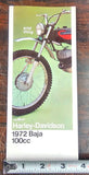 VTG Original 1972 Harley Davidson Baja 100cc NOS AMF Brochure