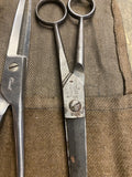Vtg Barber Tool Lot Shears Straight Razors Brush Williams Soap Carry Pouch Antiq
