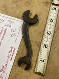 Vtg Billings S-Curved Open End Wrench 3/8"-1/2" Brooklyn NY Tools Mechanic Auto