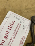 Vtg Billings S-Curved Open End Wrench 3/8"-1/2" Brooklyn NY Tools Mechanic Auto