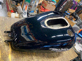 New T/o Gas Fuel Tank Harley Dyna Superglide Low Rider Street Bob Black Emblems!