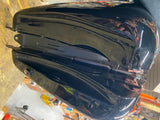 New T/o Gas Fuel Tank Harley Dyna Superglide Low Rider Street Bob Black Emblems!