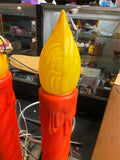 Vtg 38" Blow Mold Candles Light up Lot Christmas Yard Decor Empire Set of 3