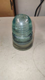 Vintage Brookfield B Aqua Glass Insulator CD 106 Telegraph Pole Pony