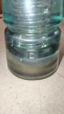 Vintage Brookfield B Aqua Glass Insulator CD 106 Telegraph Pole Pony
