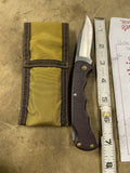 Quaker State Oil Safety Award 1984 BUCKLITE 422 Lockblade Pocket Knife Pouch Vtg