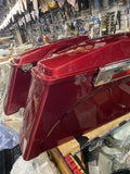 Candy Red Saddlebags Harley Touring FLH 1993-13 Nice Ultra Street road Glide Kin