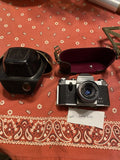 Vintage Praktica Cavalier SLR-II Camera Made in East Germany case 35mm Film Nice