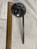 Vintage Harley Chopper Chrome Mirror 4" Clamp-On 8" Stem Motorcycle Panhead BSA