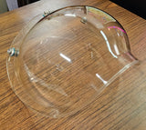 Vintage Bubble Shield Helmet 70's Old School Clear 3/4 helmet Motorcy