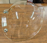 Vintage Bubble Shield Helmet 70's Old School Clear 3/4 helmet Motorcy