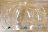 Vintage Bubble Shield Helmet 70's Old School Clear 3/4 helmet Motorcy
