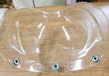 Vintage Bubble Shield Helmet 70's Old School Clear 3/4 helmet Motorcy