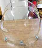 Vintage Bubble Shield Helmet 70's Old School Clear 3/4 helmet Motorcy