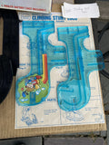 80s Schylling Battery Operated Climbing Stunt Loco Train Set Vtg Toy Game Box