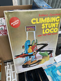 80s Schylling Battery Operated Climbing Stunt Loco Train Set Vtg Toy Game Box