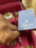 Community Silver Plate Flatware Set Ballad Country Lane  Chest Box Fancy Guest
