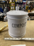 Crofton Ceramic Compost Bin - 1 Gallon Countertop Food Scrap Container