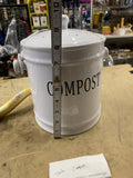 Crofton Ceramic Compost Bin - 1 Gallon Countertop Food Scrap Container