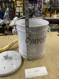 Crofton Ceramic Compost Bin - 1 Gallon Countertop Food Scrap Container