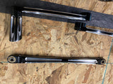 10 gauge Floorboards shift Brake lever Linkage Black Alum Harley touring Glide F
