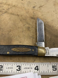 Vintage Craftsman USA. 95066 3-Blade Folding Pocketknife Black Brass Bolsters