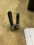 Craftsman Chrome Phillips Head Bit Sockets Lot of 2 - 3/8" Drive #3 #4