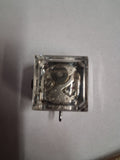 Vtg 1960s Customtime Lucite Cube Pendant Watch Tribe 1 Jewel Mechanical Swiss