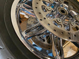 Chrome CVO Mag Wheels Harley Assy Tires Rotors Touring Glide Bagger FLH Road Kin
