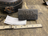 Antique 1920 Detex Guardsman Watch Clock Station Complete Set Key tags security