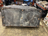 Vtg Large Leather Doctor Bag Metal Frame Medical Antique 1890's Luggage carry