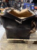 Vtg Large Leather Doctor Bag Metal Frame Medical Antique 1890's Luggage carry