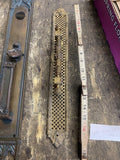 antique brass door pull backplate ornate Victorianstyle lattice urn motif Fancy!