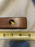 Antique Wood Metal 12" Plumb Level Tool Dunlap  50's Vintage Carpenter Cabinet m