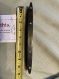 Antique Wood Metal 12" Plumb Level Tool Dunlap  50's Vintage Carpenter Cabinet m