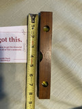 Antique Wood Metal 12" Plumb Level Tool Dunlap  50's Vintage Carpenter Cabinet m