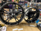 Harley Enforcer Mag Wheels Touring 09^ Black 5x16 3.5x19 Street Road Glide FLH