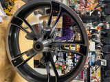 Harley Enforcer Mag Wheels Touring 09^ Black 5x16 3.5x19 Street Road Glide FLH