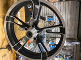 Harley Enforcer Mag Wheels Touring 09^ Black 5x16 3.5x19 Street Road Glide FLH