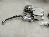 Chrome Handlebar Controls Clutch Brake Harley Softail Dyna Sportster Ironhorse