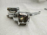 Chrome Handlebar Controls Clutch Brake Harley Softail Dyna Sportster Ironhorse