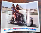VTG Original 1973 Harley Davidson Electra Glide FLH-1200 NOS AMF Brochure