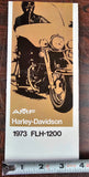 VTG Original 1973 Harley Davidson Electra Glide FLH-1200 NOS AMF Brochure