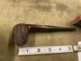 Vintage Foxcroft Briar Smoking Pipe Estate Flame grain texture billiard dublin